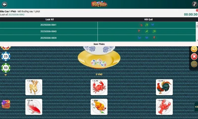 Mẹo giúp luôn chiến thắng trong Bầu Cua 1 phút Loto188